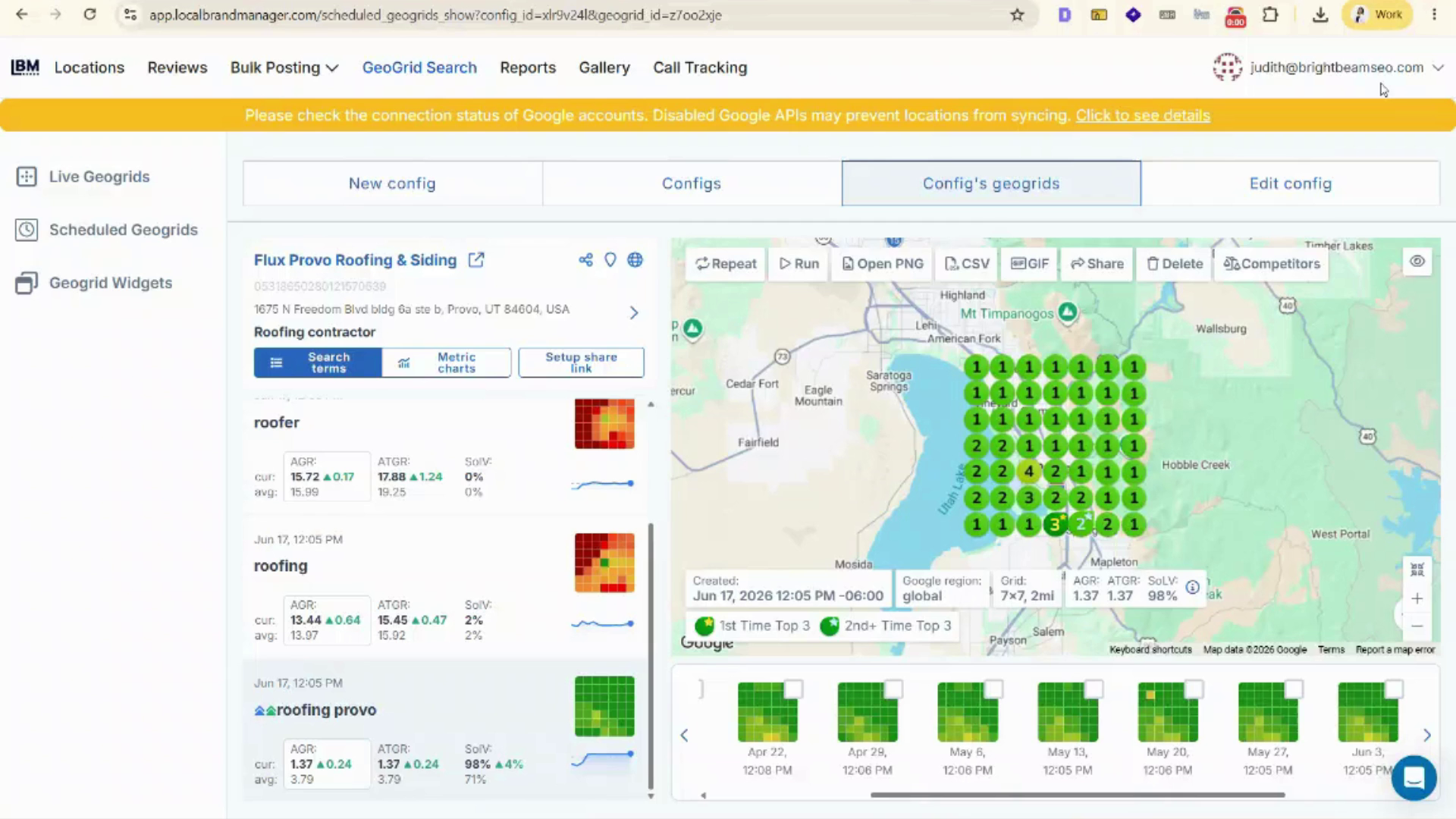 Flux Roofing & Siding local SEO case study preview